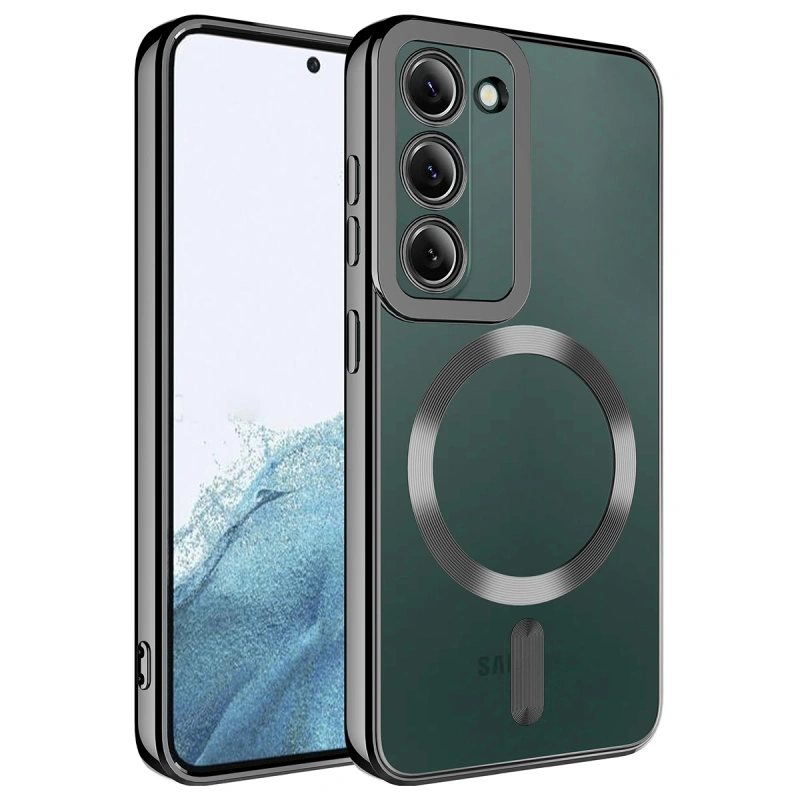 Galaxy S23 Kılıf M-safe Wireless Şarj Özellikli Zore Setro Silikon
