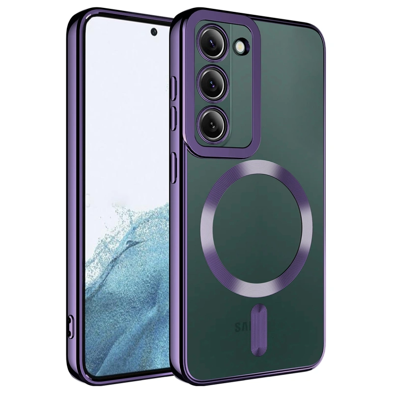 Galaxy S23 Kılıf M-safe Wireless Şarj Özellikli Zore Setro Silikon