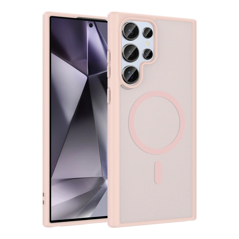 Galaxy S23 Ultra Kılıf M-safe Şarj Özellikli Zore Babet Kapak