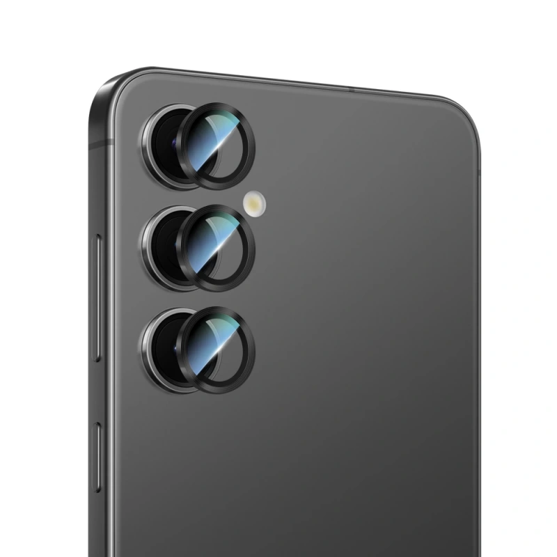 Galaxy S24 CaseWorld Alloy Serisi Oleofobik Anti Reflective Kamera Lens Koruyucu