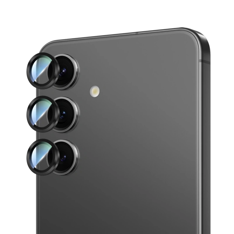 Galaxy S24 CaseWorld Alloy Serisi Oleofobik Anti Reflective Kamera Lens Koruyucu