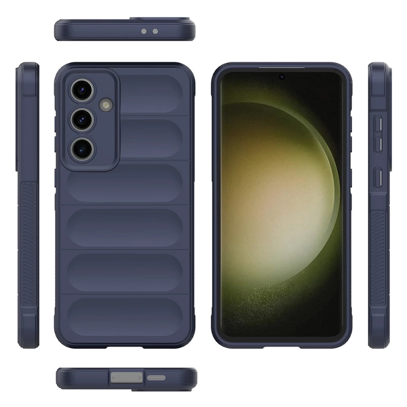 Galaxy S24 FE Kılıf Esnek TPU Oyuklu Arka Yüzey Tasarımlı Zore Etnik Silikon Kapak