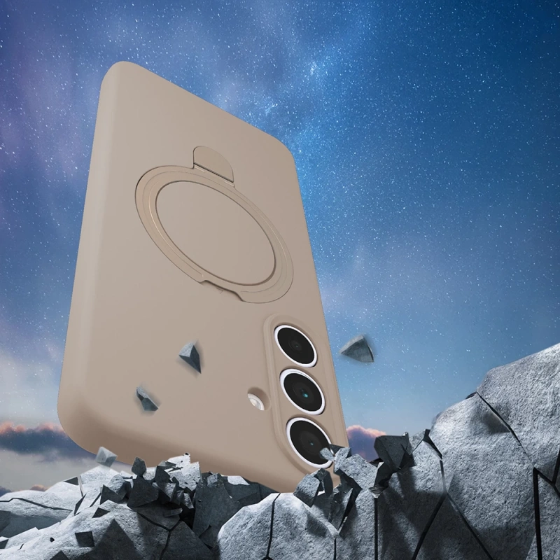 Galaxy S24 FE Kılıf M-safe Şarj Özellikli Standlı Zore Samara Kapak