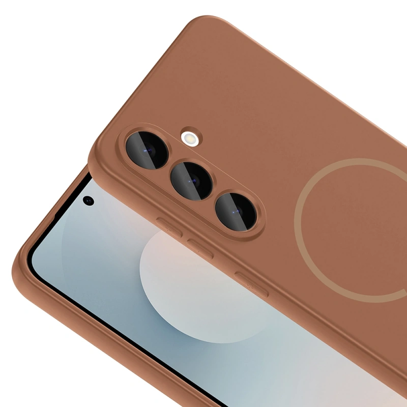 Galaxy S24 FE Kılıf M-safe Şarj Özellikli Zore Meta Kapak