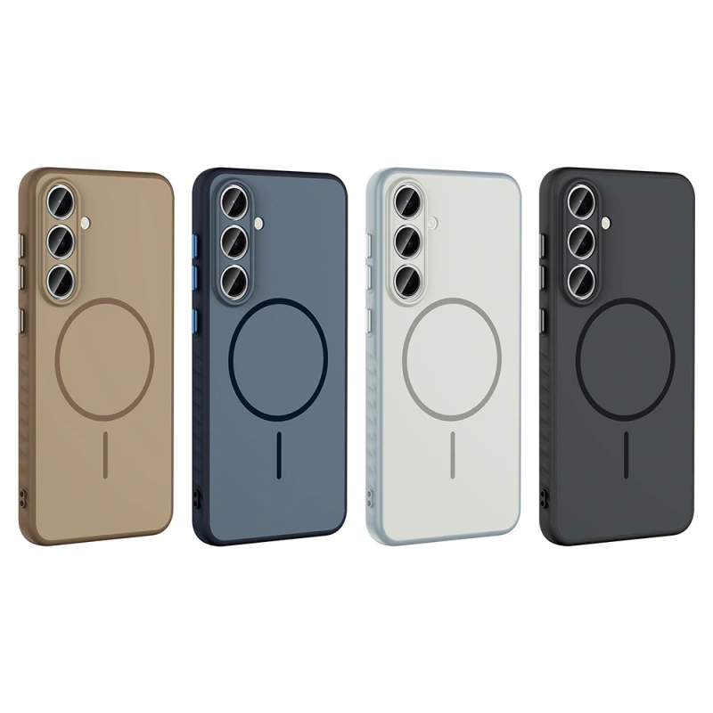 Galaxy S24 FE Kılıf M-safe Şarj Özellikli Zore Tea Kapak