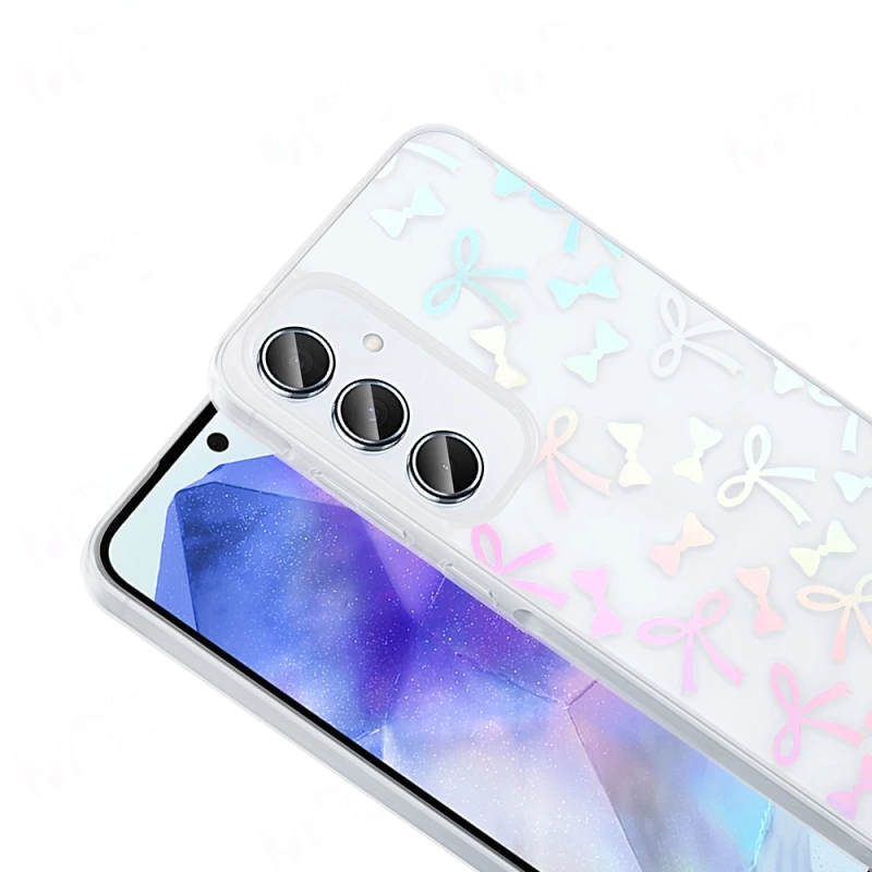 Galaxy S24 FE Kılıf Şeffaf Figürlü Zore Folk Sert Kapak