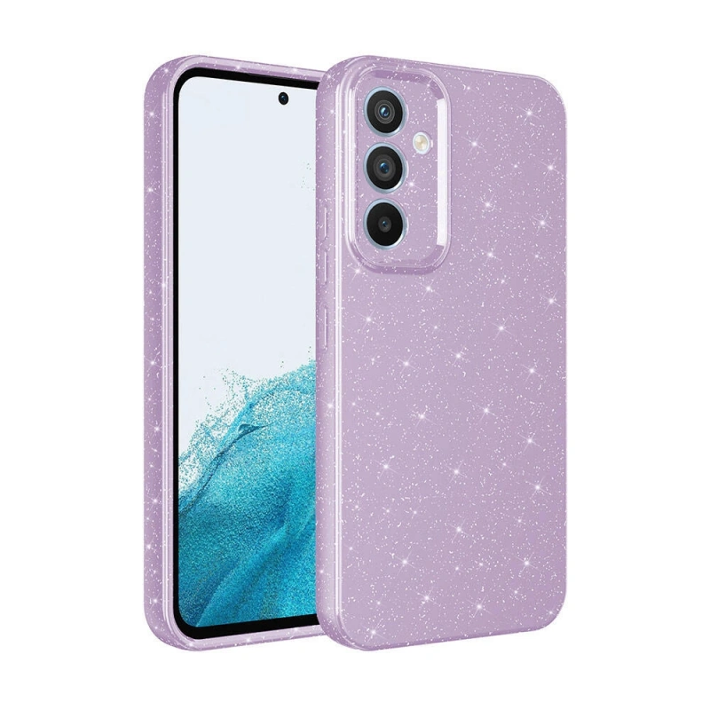 Galaxy S24 Kılıf Kamera Korumalı Simli Lüks Zore Koton Kapak