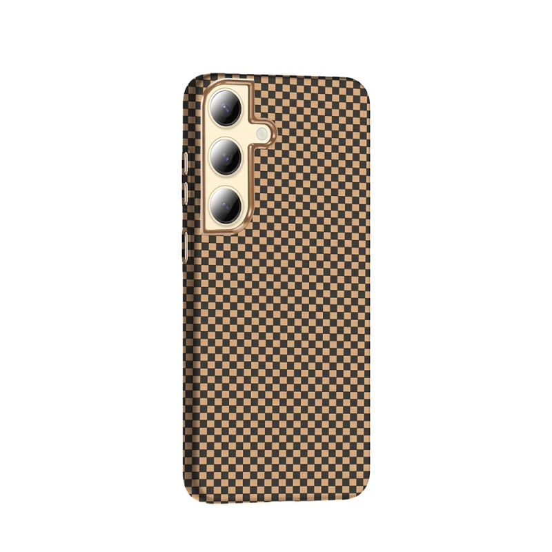 Galaxy S24 Kılıf M-safe Şarj Özellikli Karbon Fiber Görünümlü Zore Gros Kapak