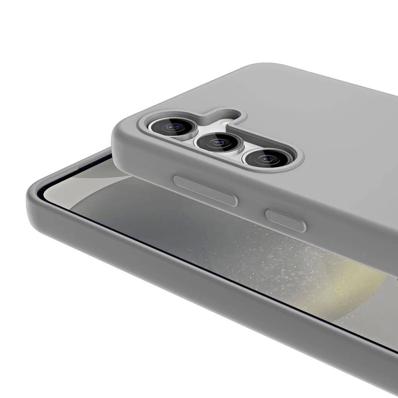 Galaxy S24 Kılıf M-safe Şarj Özellikli Sıvı Teknolojili Silinebilir Sert Zore Kivi Kapak