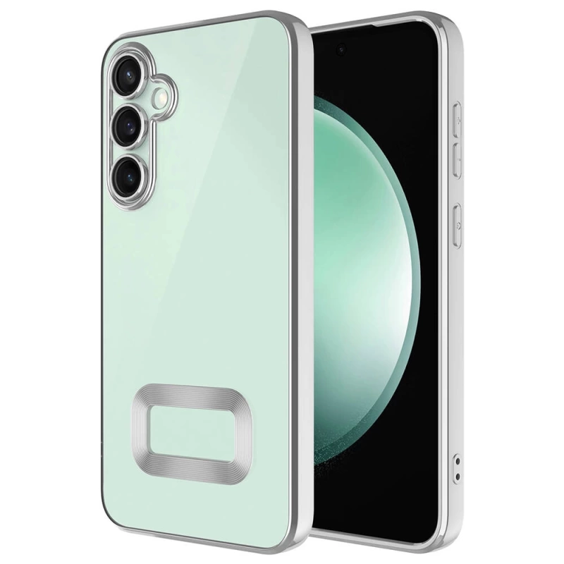 Galaxy S24 Plus Kılıf Kamera Korumalı Logo Gösteren Zore Omega Kapak