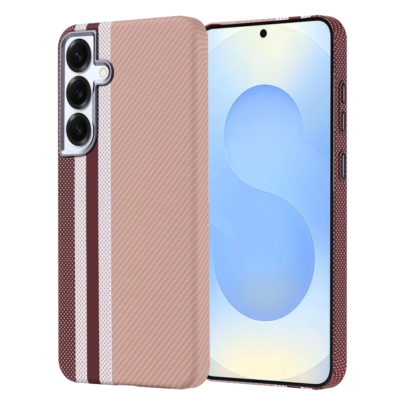 Galaxy S24 Plus Kılıf M-safe Şarj Özellikli Karbon Fiber Görünümlü Zore Nekst Kapak