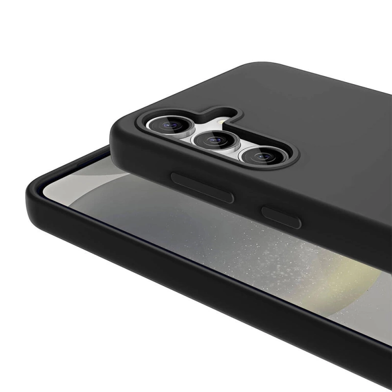 Galaxy S24 Plus Kılıf M-safe Şarj Özellikli Sıvı Teknolojili Silinebilir Sert Zore Kivi Kapak
