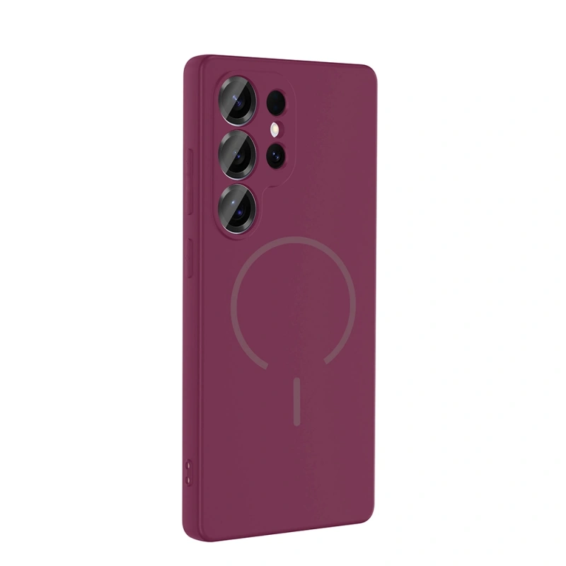 Galaxy S24 Ulta Kılıf M-safe Şarj Özellikli Zore Meta Kapak