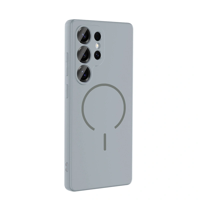 Galaxy S24 Ulta Kılıf M-safe Şarj Özellikli Zore Meta Kapak