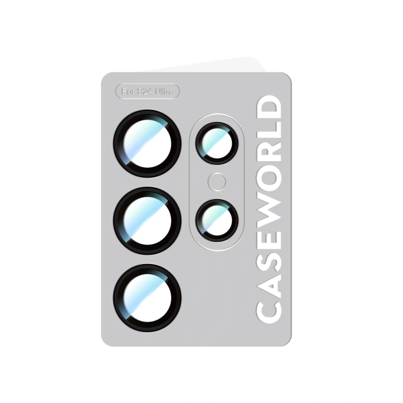Galaxy S24 Ultra CaseWorld Alloy Serisi Oleofobik Anti Reflective Kamera Lens Koruyucu