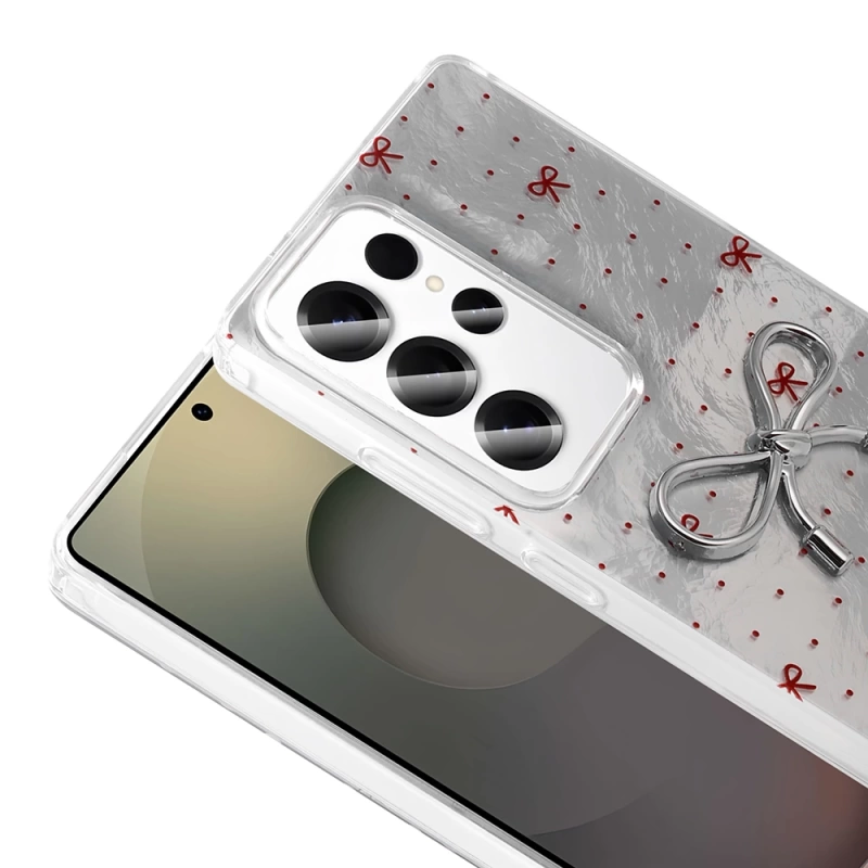 Galaxy S24 Ultra Kılıf Kamera Korumalı Figürlü Zore Ponti Silikon Kapak