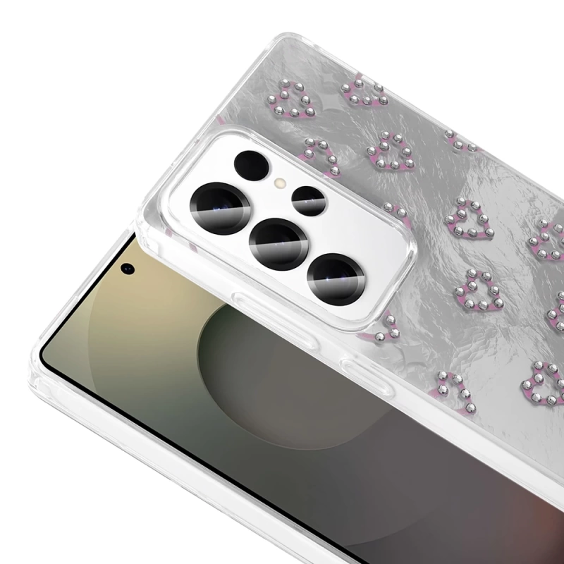 Galaxy S24 Ultra Kılıf Kamera Korumalı Figürlü Zore Ponti Silikon Kapak