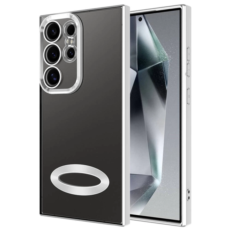 Galaxy S24 Ultra Kılıf Kamera Korumalı Logo Gösteren Zore Omega Kapak