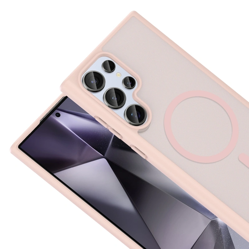 Galaxy S24 Ultra Kılıf M-safe Şarj Özellikli Zore Babet Kapak