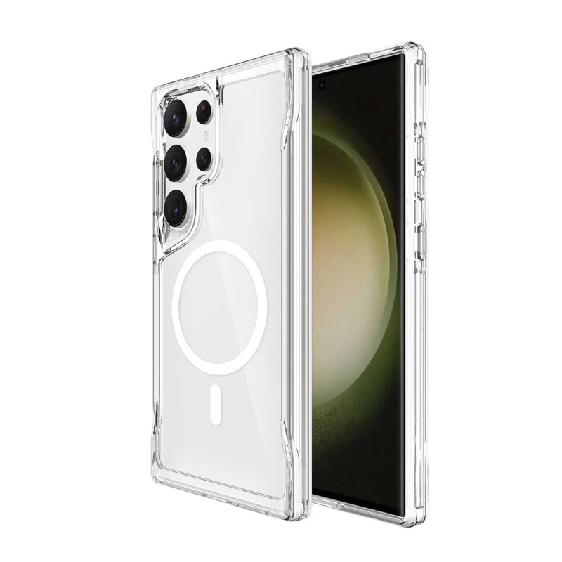 Galaxy S24 Ultra Kılıf Zore M-safe Şarj Özellikli T-Max M-safe Kapak