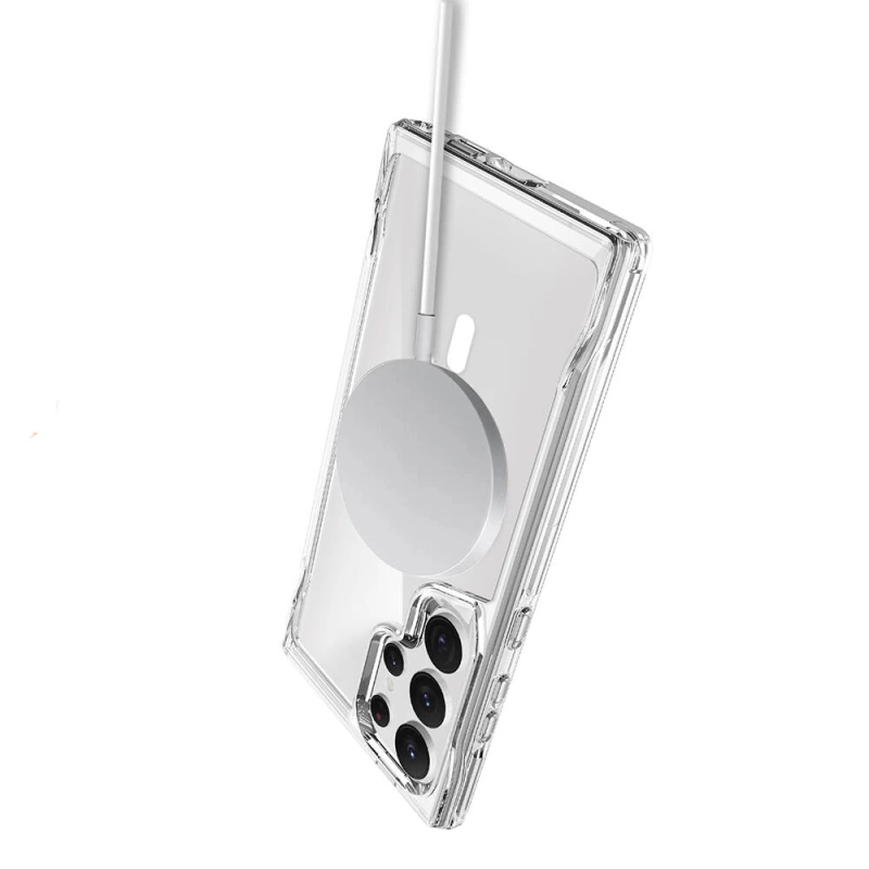 Galaxy S24 Ultra Kılıf Zore M-safe Şarj Özellikli T-Max M-safe Kapak