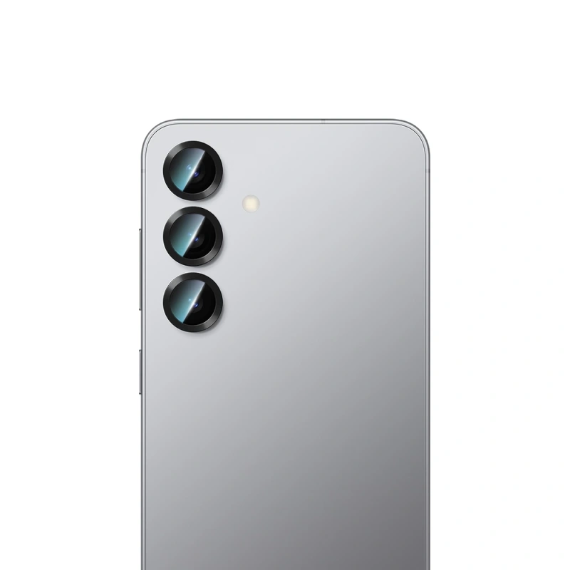 Galaxy S25 CaseWorld Alloy Serisi Oleofobik Anti Reflective Kamera Lens Koruyucu
