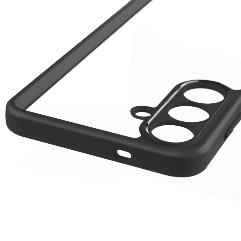 Galaxy S25 FE Kılıf Kamera Korumalı Şeffaf Arka Yüzey Zore New Roll Kapak