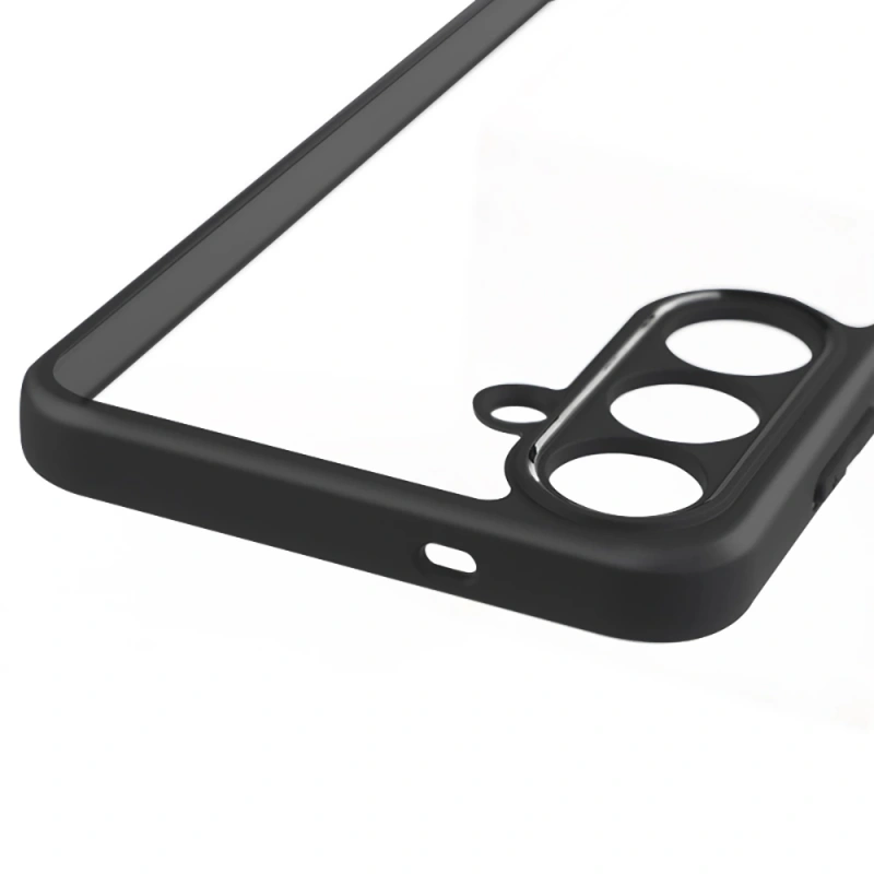 Galaxy S25 FE Kılıf Kamera Korumalı Şeffaf Arka Yüzey Zore New Roll Kapak