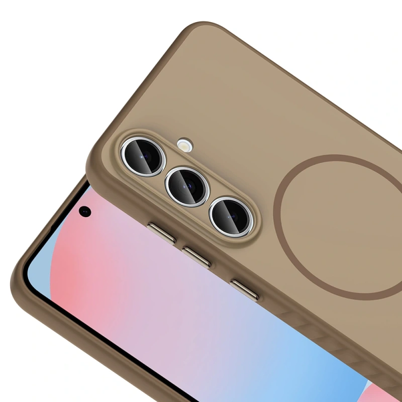 Galaxy S25 FE Kılıf M-safe Şarj Özellikli Zore Tea Kapak