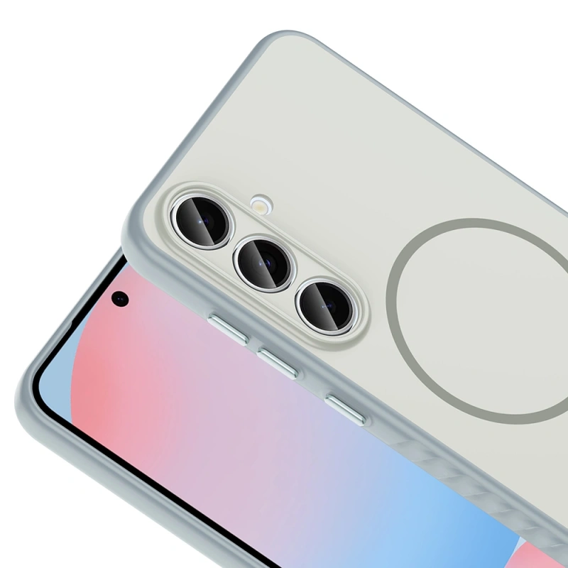 Galaxy S25 FE Kılıf M-safe Şarj Özellikli Zore Tea Kapak