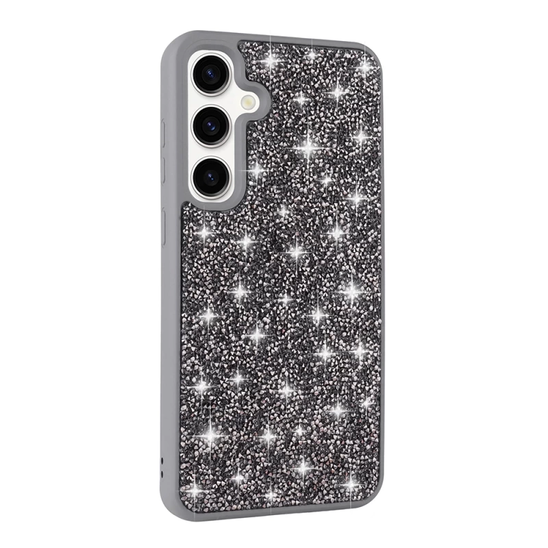 Galaxy S25 Plus Kılıf Parlak Taşlı Tasarım Zore Pırlanta Kapak
