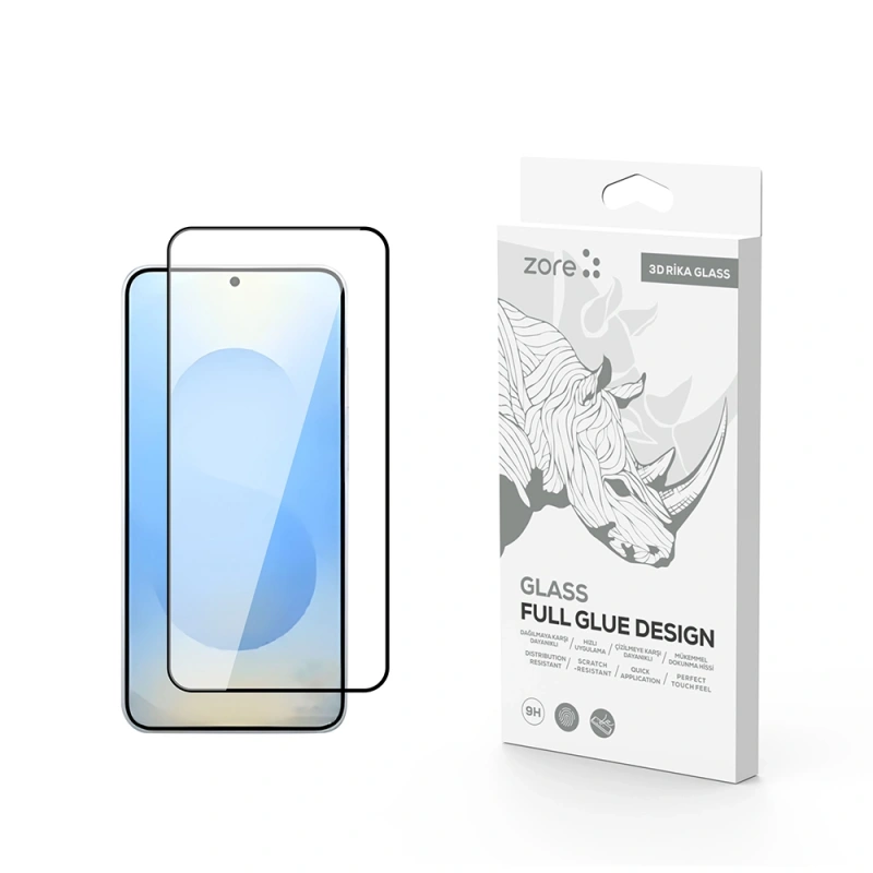 Galaxy S25 Plus Zore Rika Premium Temperli Cam Ekran Koruyucu