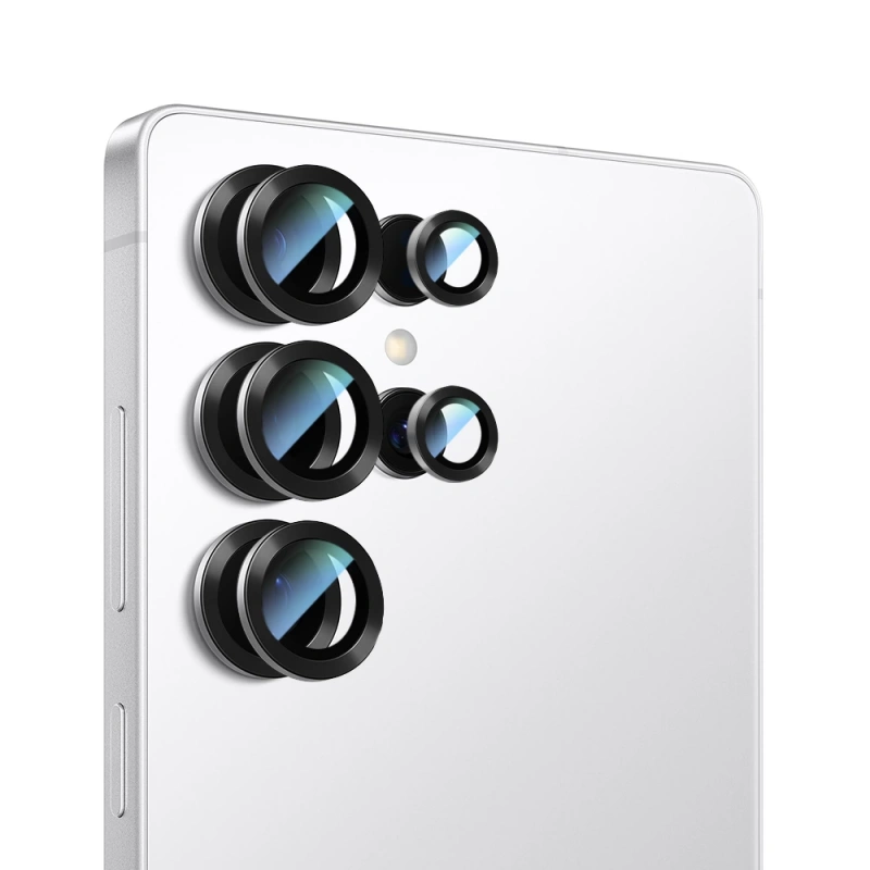 Galaxy S25 Ultra CaseWorld Alloy Serisi Oleofobik Anti Reflective Kamera Lens Koruyucu