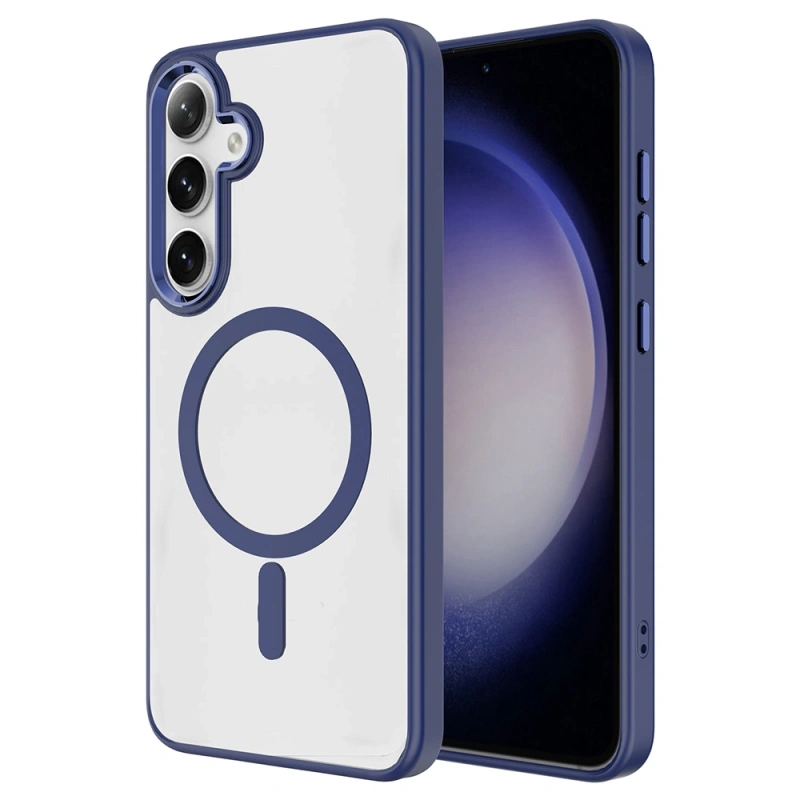 Galaxy S26 Plus Kılıf M-safe Şarj Özellikli Zore Krom M-safe Silikon Kapak