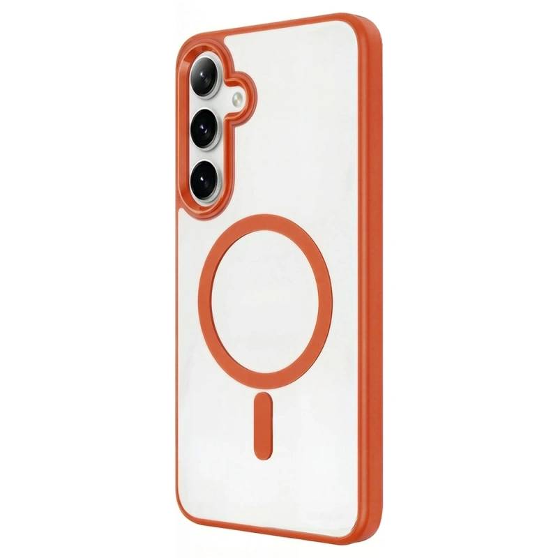 Galaxy S26 Plus Kılıf M-safe Şarj Özellikli Zore Krom M-safe Silikon Kapak