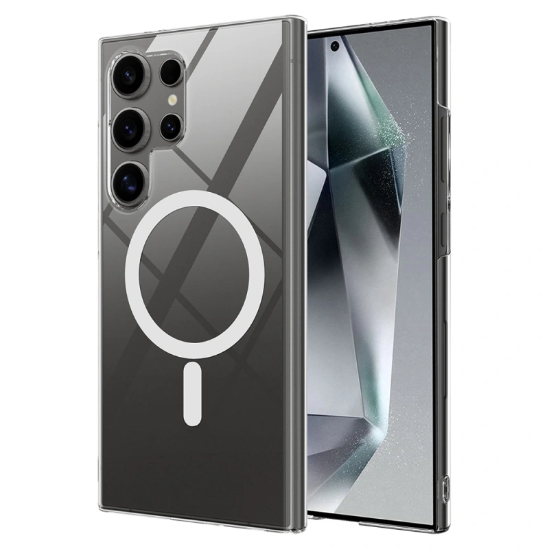 Galaxy S26 Ultra Kılıf Kamera Korumalı M-safe Sert PC Zore Porto Kapak