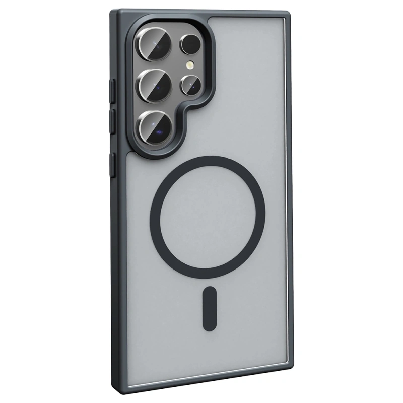 Galaxy S26 Ultra Kılıf M-safe Şarj Özellikli Mat Arka Yüzey Zore Sio Kapak