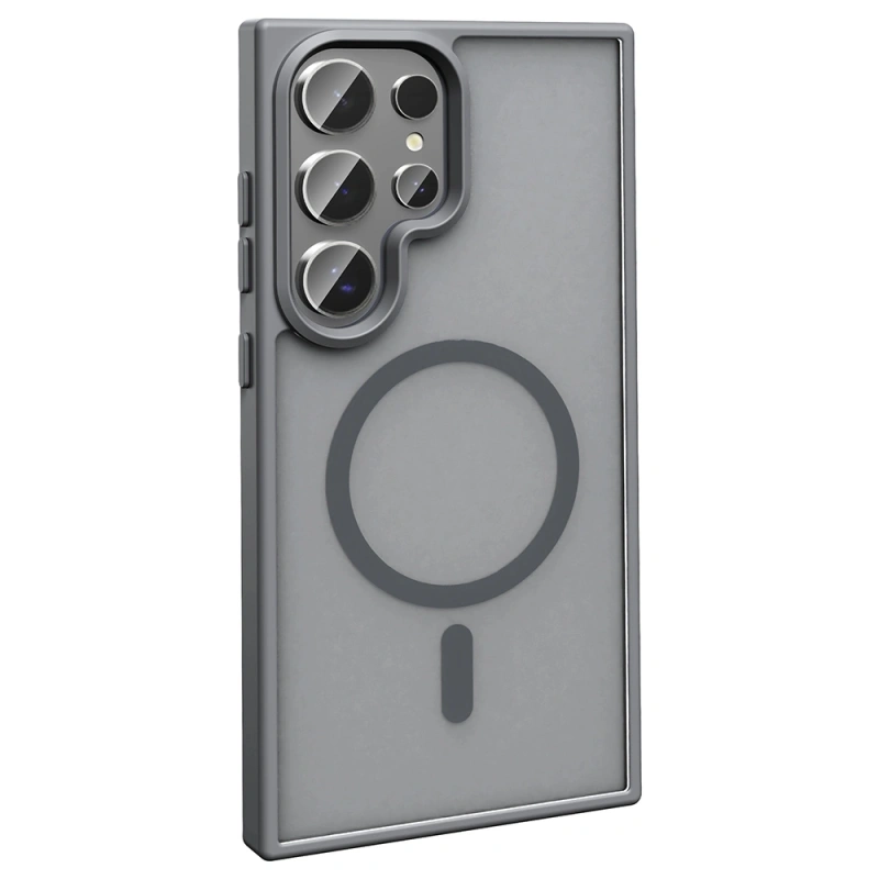 Galaxy S26 Ultra Kılıf M-safe Şarj Özellikli Mat Arka Yüzey Zore Sio Kapak