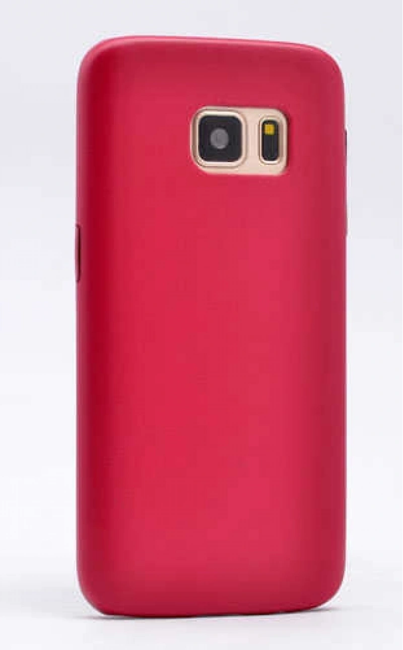 Galaxy S7 Edge Kılıf Zore 1-1 Deri Soft Kapak