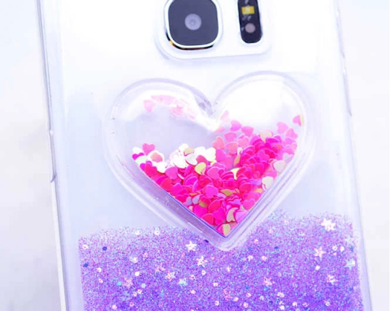 Galaxy S7 Edge Kılıf Zore Kalpli Silikon