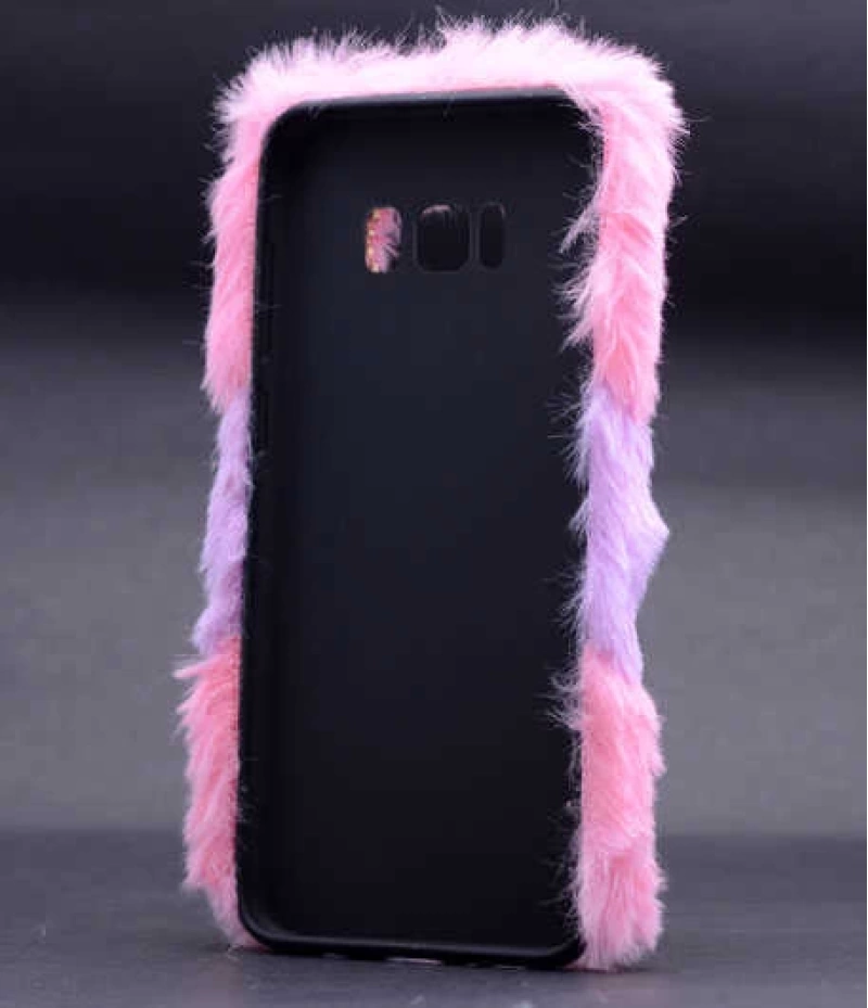 Galaxy S8 Kılıf Zore Kulaklı Peluş Kapak