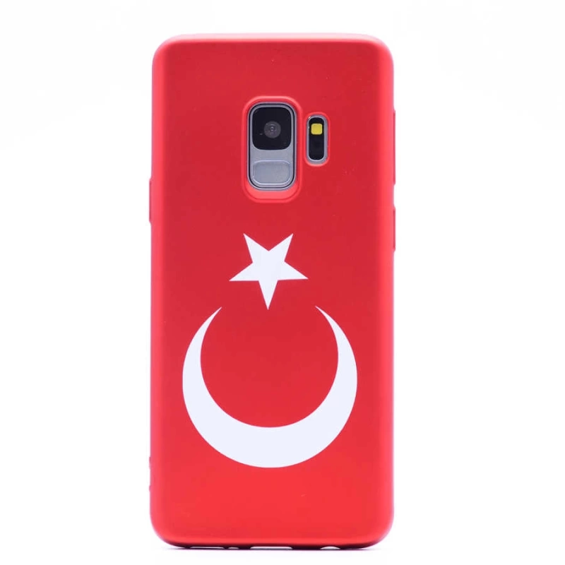 Galaxy S9 Kılıf Zore Bayrak Silikon