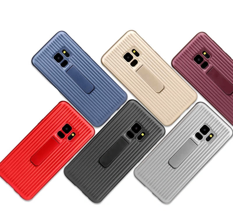 Galaxy S9 Plus Kılıf Zore Wave Standlı Mıknatıslı Kapak