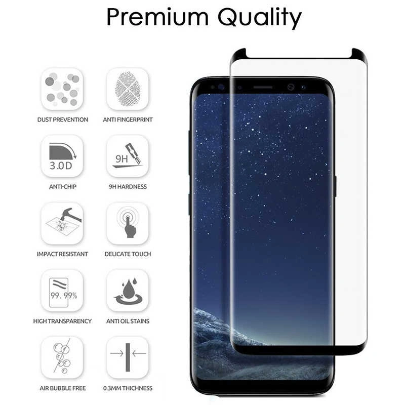 Galaxy S9 Plus Zore Full Yapışkanlı Cam Ekran Koruyucu