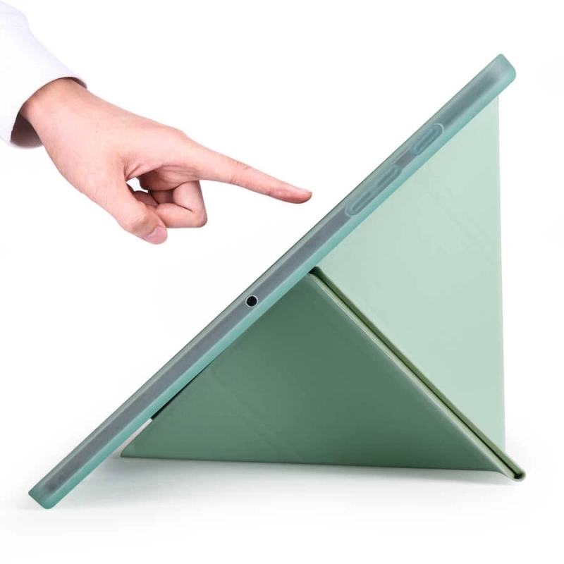 Galaxy Tab A7 10.4 T500 2020 Kılıf Zore Tri Folding Kalem Bölmeli Standlı Kılıf