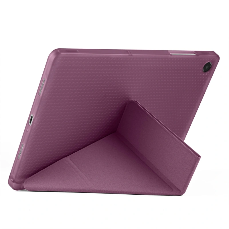 Galaxy Tab A9 Kılıf Zore Tri Folding Kalem Bölmeli Standlı Kılıf