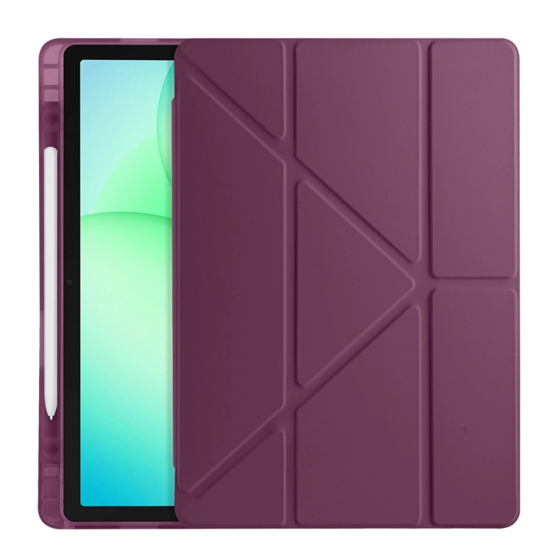 Galaxy Tab A9 Kılıf Zore Tri Folding Kalem Bölmeli Standlı Kılıf