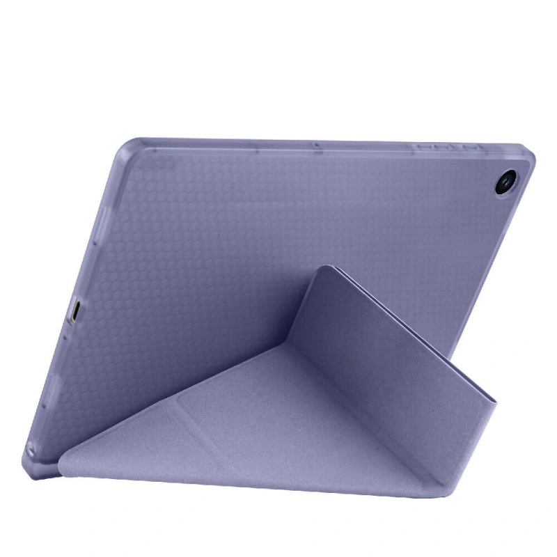 Galaxy Tab A9 Plus Kılıf Zore Tri Folding Kalem Bölmeli Standlı Kılıf