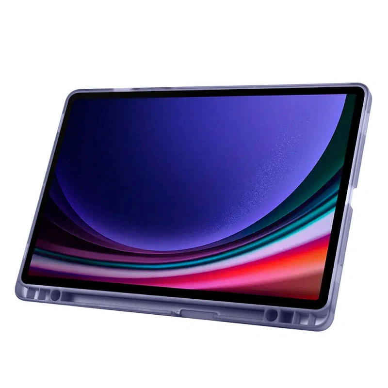 Galaxy Tab S10 FE Kılıf Zore Tri Folding Kalem Bölmeli Standlı Kılıf