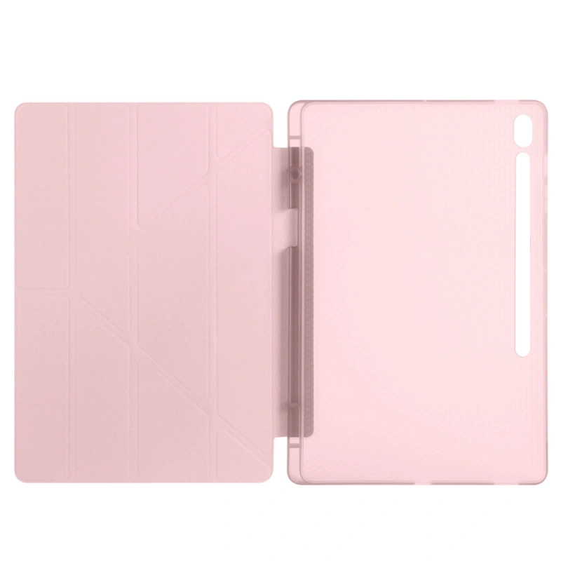 Galaxy Tab S10 FE Plus Kılıf Zore Tri Folding Kalem Bölmeli Standlı Kılıf